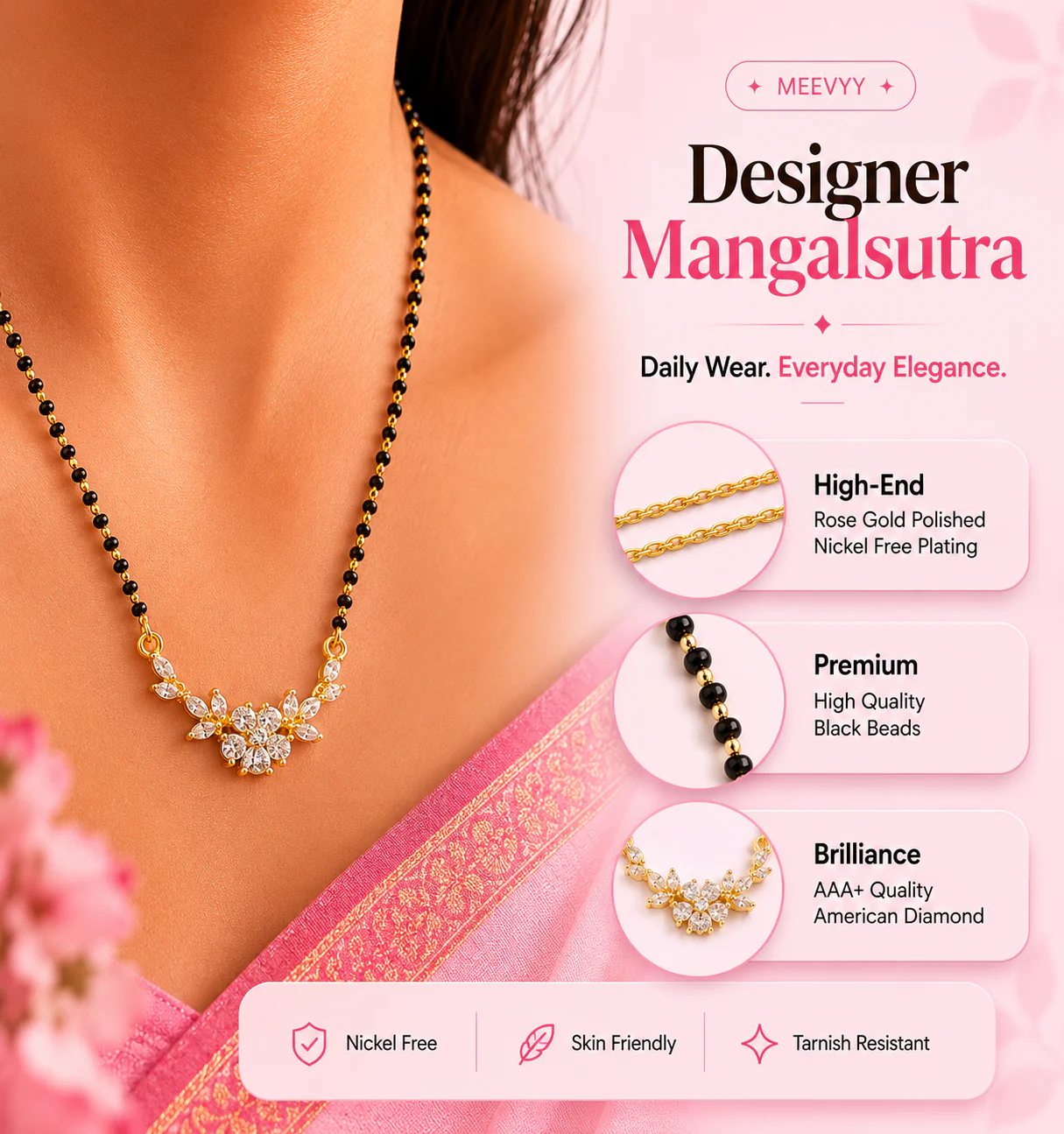 Blooming Grace Mangalsutra - Image 5