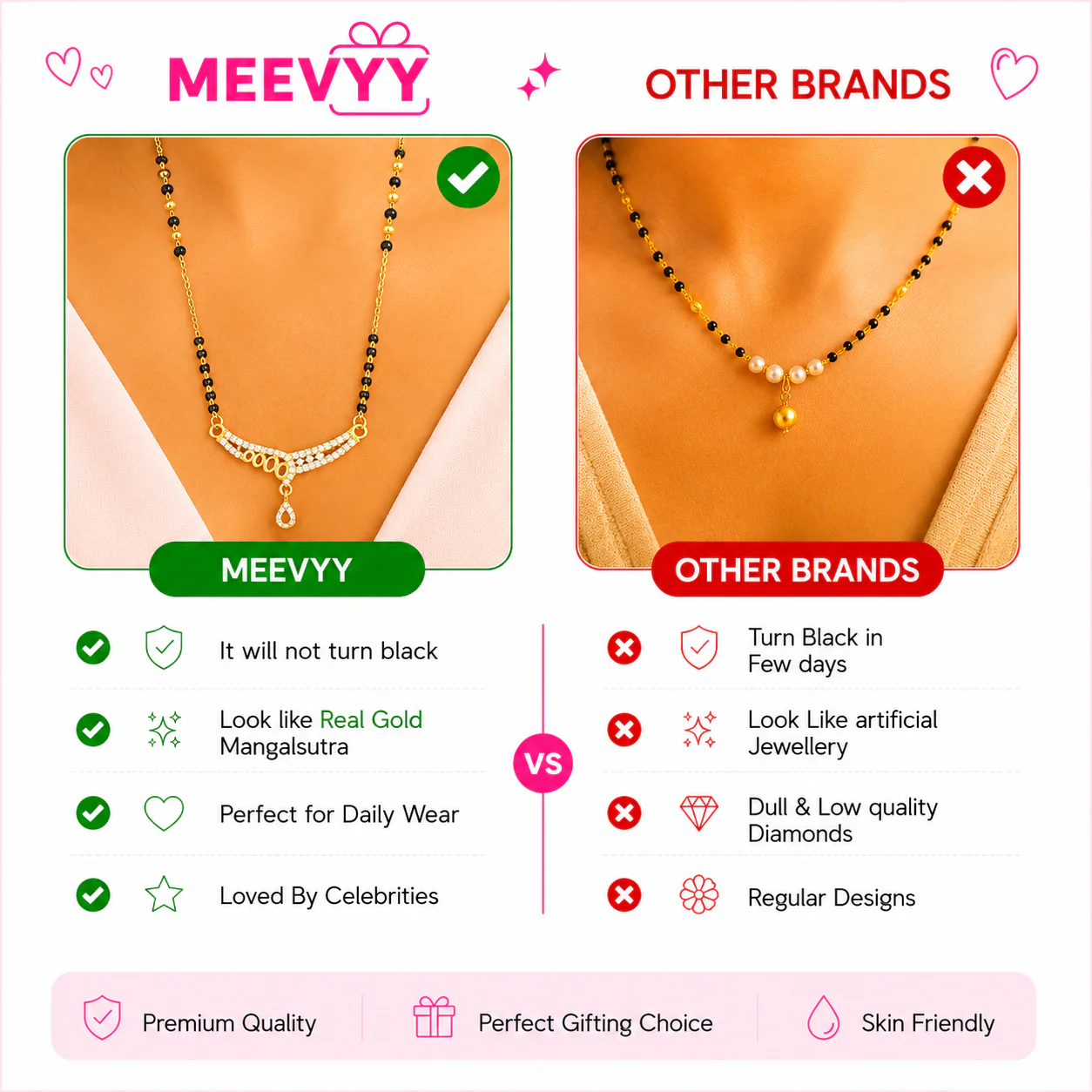 Crescent Charm Mangalsutra - Image 3