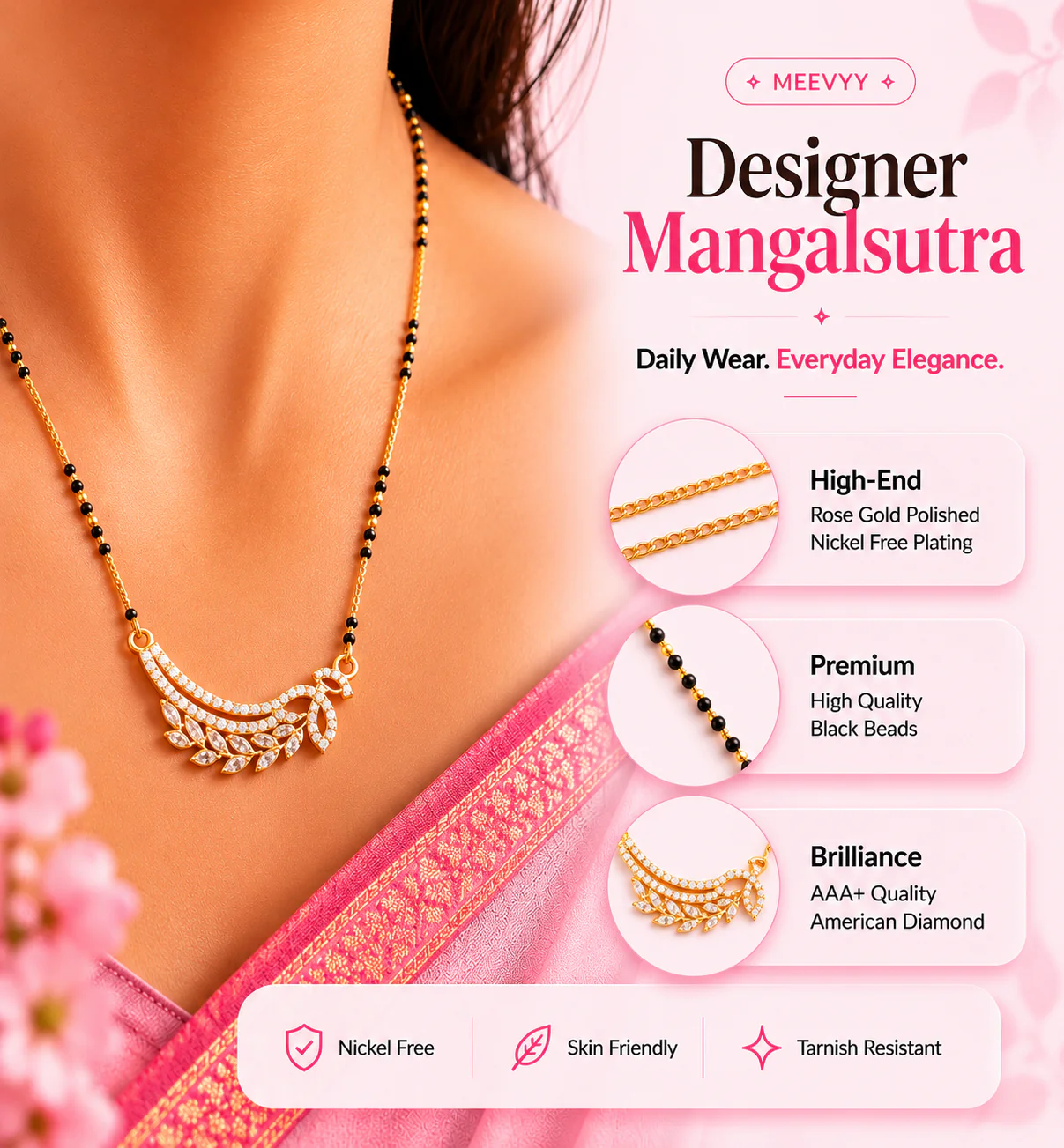 Floral Promise Mangalsutra - Image 5