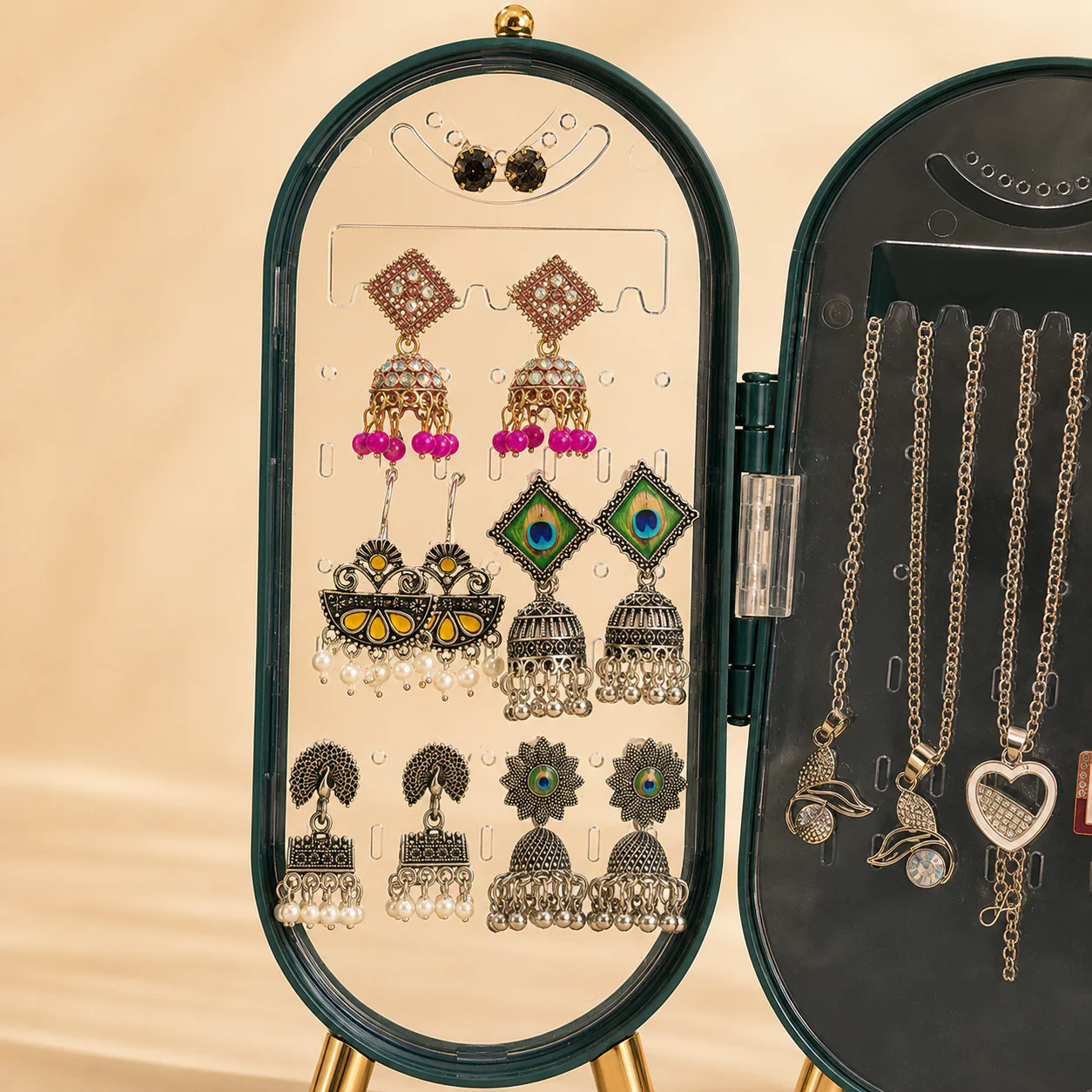 Viral 3-fold elegant Green  Jewellery box - Image 8