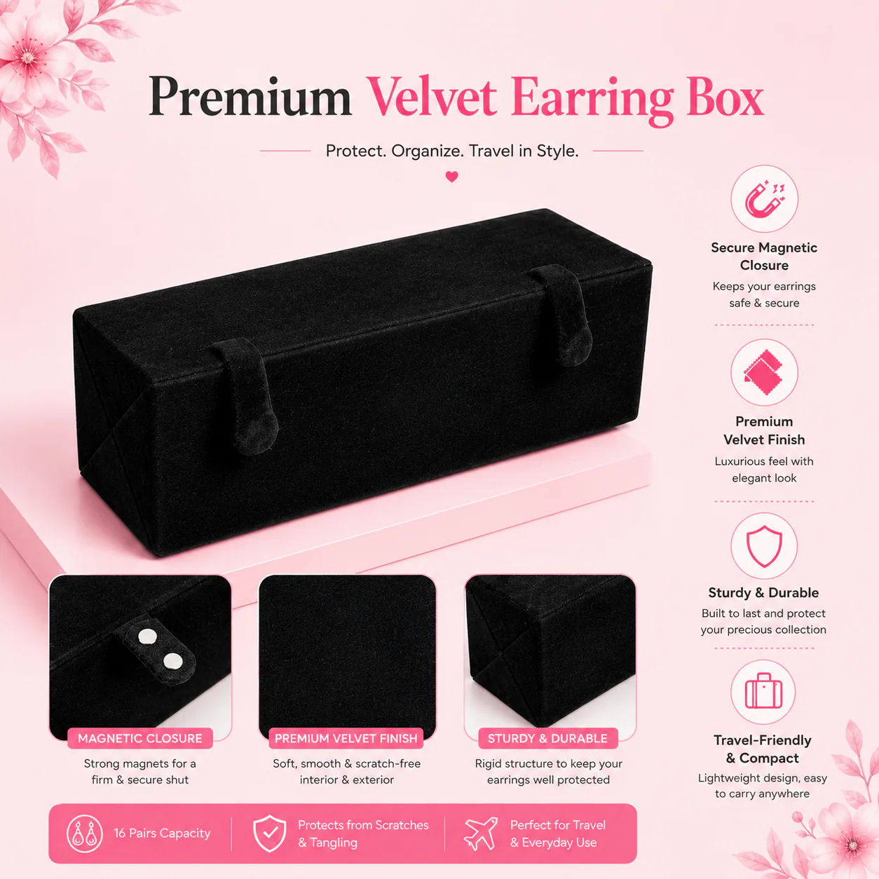 16 Colourful Jhumka with Folding Box - Image 3